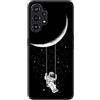 HopMore Cover per Samsung Galaxy A13 4G Nero Silicone Morbide Disegni Custodie per Samsung A13 4G Bella Shell Antiurto Gomma Case Morbido Caso Gel Antigraffio, Astronauta