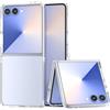 QJONSIU Cover Compatibile con Samsung Galaxy Z Flip 7, Anti-graffio HD Trasparente Cover Protettiva Case PC Rigido