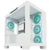 LC-Power Alloggiamento da gioco Gaming 807W Stormwatch_X - ATX-Midi Tower con vetro frontale e laterale, 4 ventole ARGB da 120 mm, USB-C e 3 USB-A, espandibile a 10 ventole, alimentatore laterale, 2