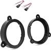 Superauto hi-fi Coppia Supporti Altoparlanti Adattatori Anteriori o Posteriore diametro 130 mm e adattatore cavi Compatibile con Renault Megane III dal 2009