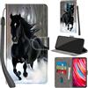 PHINIENLAND Cover per Xiaomi Redmi Note 8 Pro Case PU Pelle Custodia [Kickstand] [Chiusura magnetica] [Slot per Schede], Portafoglio Flip Custodia per Redmi Note 8 Pro,Neve