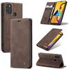 WenBaby CaseMe Cover per Samsung Galaxy M30S/M21/F41/M21S, Magnetica Cover a Libro con Slot per Schede, Custodia in PU Pelle Portafoglio per Samsung Galaxy M30S/M21/F41/M21S, Marrone Scuro