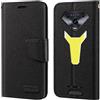 Shantime Custodia Portafoglio Flip in Tessuto Oxford Compatibile con Ulefone Armor 34 Pro, Cover Protettiva Magnetica con Slot Carte e Supporto(Nero)