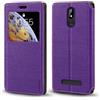 Shantime Custodia Flip in Pelle PU con Finestra Visibile e Chiusura Magnetica Invisibile Compatibile con Brondi Amico Smartphone S+B Nero, Protezione Totale (Viola)