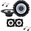 IPNOSIS Kit 4 Casse ALPINE SXE-1725S + SXE-1025S per Peugeot 206 con 4 Connettori
