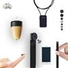 Pinganillosocultos Kit completo mini telecamera spia pulsante con auricolare spia invisibile senza fili - Copia esame - WiFi HD 1080p reale - ideale per leggere fogli A4 (mini anello)