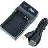 vhbw caricatore USB-C compatibile con Canon PowerShot A3000 IS, A100 IS, A2200, A3100IS, A3000IS camera + cavo USB-C + LED