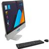SIMPLETEK All in One TouchScreen | 22" FHD Core i3 2.5GHz Windows 11 | 16GB RAM SSD 240 GB + 2TB | Webcam Schermo Touch Speaker interni Mouse Tastiera Wireless | PC Fisso Computer Aziendale
