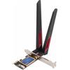 Goshyda Scheda WiFi 1200Mbps PCIe Doppia Antenna 4.0 per PC, Doppia Banda 2,4GHz 5,0GHz, Supporto 7 8 10