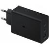 Audiosystem Carica Batterie Compatibile per Samsung 3 Porte Super Fast Charging Trio 65W per Galaxy A52/ A53/ S20/ S21/ S20 FE/ S21 FE/ S22/ S23 Plus/ S23/ S24 / S25 Ultra Sostituisce Originale EP-T6530 Nero
