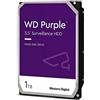 WD Purple 1TB per disco rigido interno di videosorveglianza da 3,5 - Tecnologia AllFrame™ - 180 TB/anno, 64 MB di cache, garanzia di tre anni