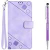 Grandoin Cover per iPhone 13 PRO, Custodia a Portafoglio in Pelle Slot Schede Supporto Stand [Magnetica] Flip Caso Cover a Libro con Silicone TPU Antiurto per iPhone 13 PRO (6,1 Pollici) (Viola)