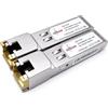 Elfcam® - 10/100/1000Base-T SFP RJ45 Modulo - Auto-Negotiation Copper Mini-Gbic Transceiver Compatibile per Cisco GLC-T(10/100/1000M)/ SFP-GE-T(10/100/1000M), Mikrotik (2 Pezzi)