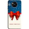 Mixroom - Cover Custodia Back Case In TPU Silicone Morbido Per Xiaomi Redmi 14C Fantasia Merry Christmas Fiocco Di Neve U868