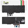 new net - Tastiera Compatibile con Notebook dell Latitude 5500, 5501, 5511, 5510, 3541, Precision 3540, 3550, 3551 [Senza Frame - Colore Tasti Nero - Trackpoint - Retroilluminata - Italiana]
