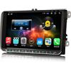 Erisin 9 8-Core 4GB+64GB Android 14 Autoradio Bluetooth per VW Polo Passat Golf Mk5 6 Touran Leon Skoda Seat Tiguan Jetta T5 GPS Navigatore Supporta Wiresless CarPlay Android Auto WiFi 4G DSP RDS FM