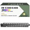 RUICAILI IM C300 C400 - Cartuccia toner di ricambio compatibile per Ricoh Work con stampante IM C300 C400 (1, nero)