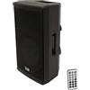 PROEL Italian Stage IS X215AUB - Diffusore audio cassa attiva da 15 e da 800w di picco con modulo Bluetooth e multiplayer + telecomando, Nero
