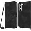 NETANY Cover per Samsung Galaxy S23 Plus con Cordino, Flip Portafoglio Custodia in Pelle, [2 Porta Carte][Chiusura Magnetica],Custodia Libro Antiurto Cover con Laccio per Samsung S23 Plus (Nero)