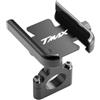 HHJSDIKOL Porta Cellulare Moto Per T-Max 500 TMAX 500 560 TMax 530 Accessori Motocicletta Manubrio Supporto Per Cellulare Supporto Per GPS(Aa-1)