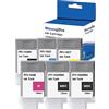 Woungzha Compatibile PFI-102 PFI-104 Cartucce d'inchiostro Sostituzione Canon PFI-102 PFI-104 per Canon iPF500, iPF510, iPF600, iPF605, iPF610, iPF700, iPF710, iPF720 Stampante (6-Pack)