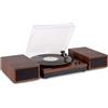 Fenton Giradischi retrò con Bluetooth e altoparlanti - Fenton RP165D - Puntina inclusa - Legno marrone scuro (102.155)