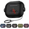 AESTHESTIFY Custodia con nome personalizzato compatibile con AirPods Pro 3 Gen 2025, cover personalizzata adatta per iPod 4 3 2 1 - Lettera iniziale personalizzabile, con portachiavi