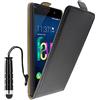 ebestStar - Cover Compatibile con Wiko Fever 4G Custodia Protezione Pelle PU Risvolto Verticale + Mini Penna, Nero