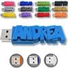 CLE USB FUN Chiavetta USB personalizzata con il tuo testo - il colore di tua scelta - USB 3.0 - 8 Go, 16 Go o 32 Go - un regalo originale e unico (16 GB, Blu cielo)