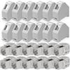 hb-digital Set: 12 x Cat.7 Keystone modulo RJ45 + 12 x adattatore guida guida guida Keystone supporto per guida guida DIN 35 mm standard | RJ45 Jack schermato montaggio Ethernet LAN STP LSA