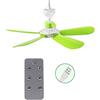 CAZSTYK 5W Telecomando Timing Ventilatore da Soffitto USB Raffreddatore D'aria Ventilatori USB Per Letto Campeggio All'aperto Appeso Per Tende Appendiabiti Fan