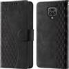 CaseGla Cover per Xiaomi Redmi Note 9 Pro PU Pelle Custodia Flip Negro