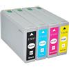 CARTUCHO COMPATIBLE Confezione da 4 cartucce d'inchiostro compatibili con Epson T7011/T7021/T7031 T7012/T7022/T7032 T7013/T7023/T7033 T7014/T7024/T7034