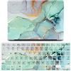 JZ Colorful Marble Caso per MacBook PRO 13 (2009-2012, Models: A1278) Hard Shell Case con Set di Cover per Tastiera - B