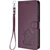 SHIEID Cover per TCL NxtPaper 70 Pro, [Magnetica] Cassa in Pelle PU Custodia Portafoglio con [Slot per Scheda] Case per TCL NxtPaper 70 Pro-Viola