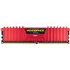 Corsair CMK16GX4M2A2400C14R Memoria Interna da 16 GB DDR4, 2400 MHz, Rosso
