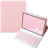 Generic Custodia con Tastiera per Huawei Matepad 11.5/Air 11.5 con portapenne, Tastiera Bluetooth Rimovibile Wireless, Cover Posteriore Morbida,Rosa