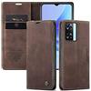 WenBaby CaseMe Cover per Oppo A57S/A57 2022/A77 5G/RealmeV23, Magnetica Cover a Libro con Slot per Schede, Custodia in PU Pelle Portafoglio per Oppo A57S/A57 2022/A77 5G/RealmeV23, Marrone Scuro