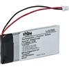vhbw batteria sostituisce Cardo BAT00003 per auricolari cuffie wireless (450mAh, 3,7V, Li-Poly)