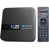 Generico TV Box Android 10 2 GB RAM 16 GB ROM Allwinner H313 Quad Core Arm Cortex A53 Mali-450MP2 Presa di ricarica Decodifica video HD 4K Scheda TF WiFi 2.4G USB 2.0