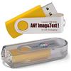 MEINAMI 25 Pezzi Chiavetta USB Personalizzata 8GB Pen Drive con il tuo Logo USB 2.0 - Giallo