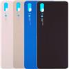 Audiosystem Scocca Vetro Copribatteria Posteriore per Huawei P20 EML-L09 EML-AL00, Ricambio Vetro Posteriore con Biadesivo compreso, Scocca Vetro Posteriore (Nero)
