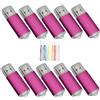 Yaxiny 10 chiavette USB da 16 GB, 2.0, chiavetta USB, confezione da 10, colore: rosa