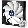 ARCTIC F12 PWM PST - 120 mm PWM PST Ventola, Basso Rumore, Custodia Standard, PWM Sharing Technology PST, Ventilazione 230-1350 RPM, 0,3 Sone - Nero/Bianco
