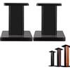 qodxcrfv Supporto Casse Acustiche in Legno Massello (30cm) - Base Antiscivolo, Riempibile Sabbia per Stabilità, Elevazione Ottimale Suono