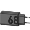 Audiosystem Carica Batterie Rapido Originale per Motorola 68W Moto Edge 60 / Edge 60 Neo Pro Fusion Ultra Lite Con ingresso USB Type C Turbo Power Sostituisce MC-682 Caricatore Nero