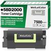 WeiLaiColor Compatibile con 58D2000 58D200E cartuccia toner per l'uso con stampanti Lexmark MS725 MS822 MS826 MS821 MS823 MS825 MX725 MX822 MX826 MX721 MX722 (58D2000-7500pagine) es)