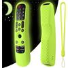 Hesupy Custodia protettiva in silicone per telecomando LG TV MR21GA MR21GN MR21GC MR22GA MR22GN MR22GC MR23GA MR23GN MR23GC TV Stick, antiscivolo, antiurto, con cordino (Verde luminoso)