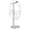 GEEKRIA Headphone Stand Holder, Aluminium Alloy Gaming Headset Earphone Rack Desktop Mounted Headset Holder Support for All Headphone Sizes (Silver)