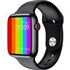 Mediawave Store - Smartwatch FT80 Unisex Orologio Fitness Cardiofrequenzimetro Contapassi, Notifiche Messaggi e APP, Display 1.69, Activity Tracker, Salute, Sonno, Bluetooth, Batteria Lunga Durata